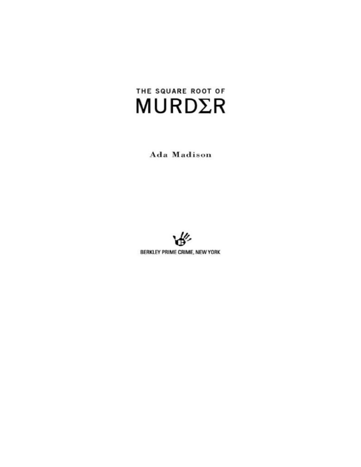 The Square Root Of Murder Professor Sophie Knowles Series Madison
