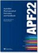 Australian Pharmaceutical Formulary And Handbook The Everyday Guide To Pharmacy Practice 22th Edition Chair