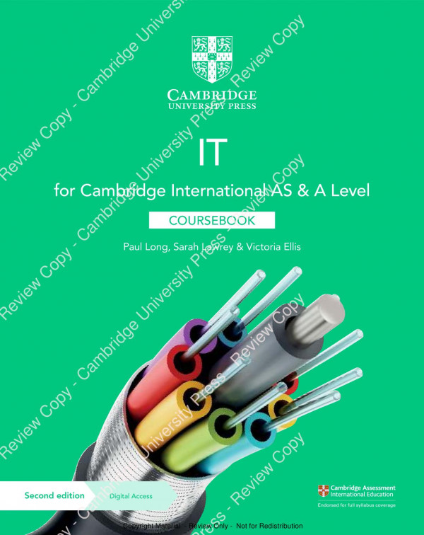 Cambridge International As A Level It Coursebook With Digital Access 2nd Edition Second Edition Paul Long
