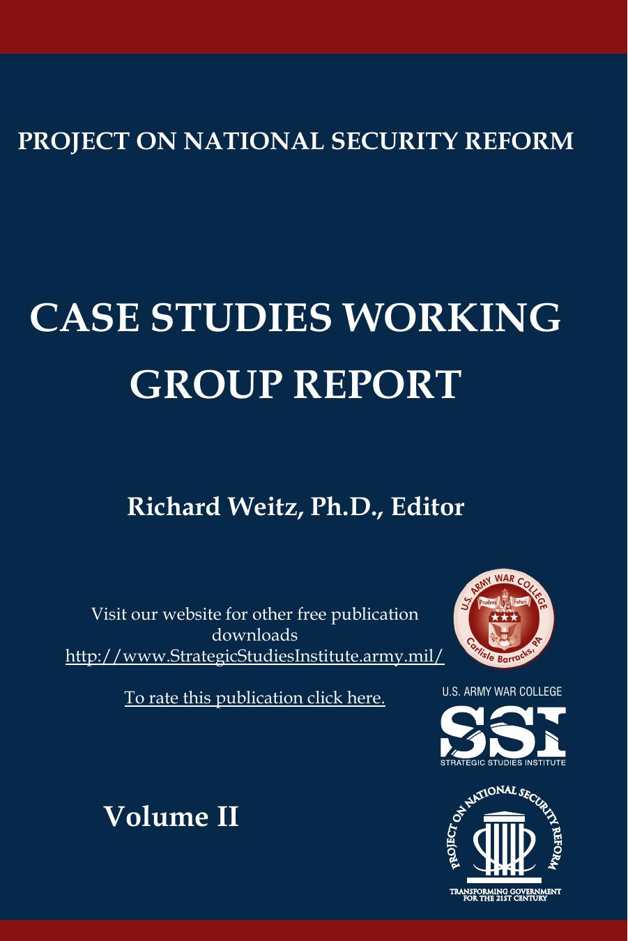 Case Studies For Working Group Report Dr Richard Weitz