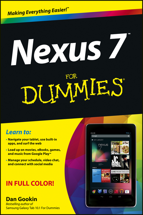 Nexus 7 For Dummies 1st Gookin Dan