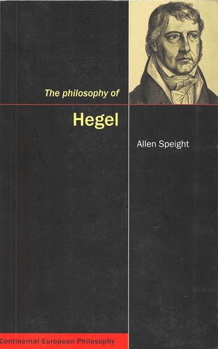 The Philosophy Of Hegel Allen Speight