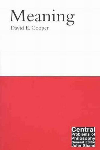 Meaning David E Cooper