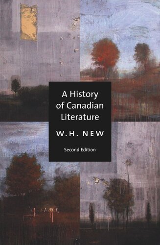 A History Of Canadian Literature Wh New