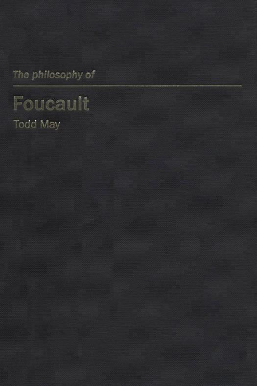 Philosophy Of Foucault Todd May