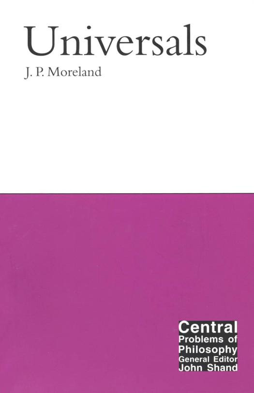 Universals Jp Moreland
