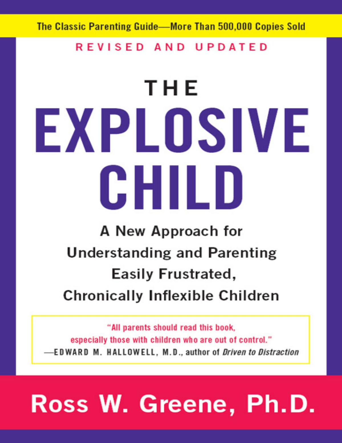 The Explosive Child Ross W Greene