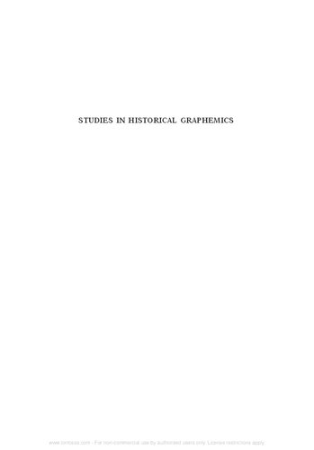 Studies In Historical Graphemics Delio Vania Proverbio
