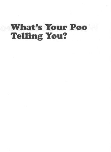 Whats Your Poo Telling You Josh Richman Anish Sheth Peter Arkle