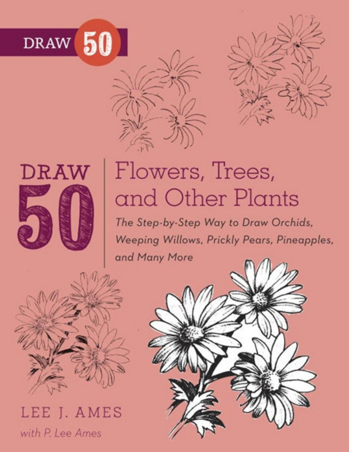 Draw 50 Flowers Trees And Other Plants The Stepbystep Way To Draw Orchids Weeping Willows Prickly Pears Pineapples And Many More Lee J Ames