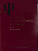 Apa Handbook Of Sport And Exercise Psychology Volume 2 Exercise Psychology Mark H Anshel