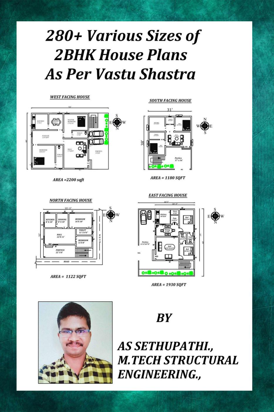 280 Various Sizes Of 2bhk House Plans As Per Vastu Shastra A S Sethu Pathi