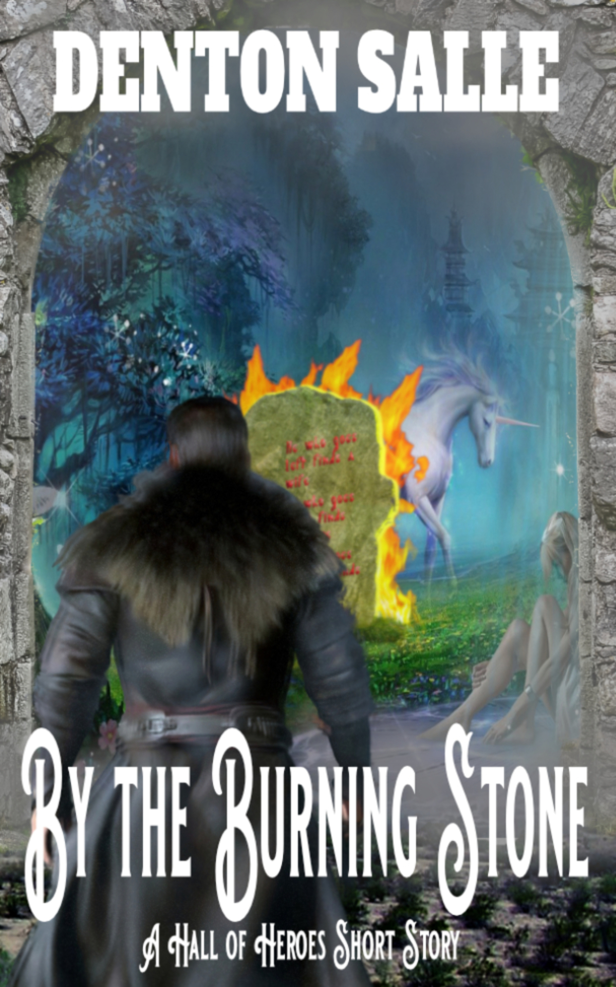 By The Burning Stone 1st Edition Salle Denton