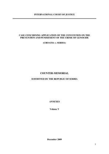 Croatia V Serbia Section X List Of Serb Victims On The Territory Of Croatia 19901998 International Court Of Justice