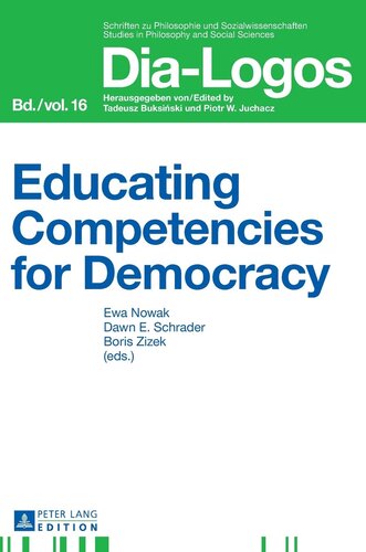 Educating Competencies For Democracy Dialogos New Ewa Nowak Editor