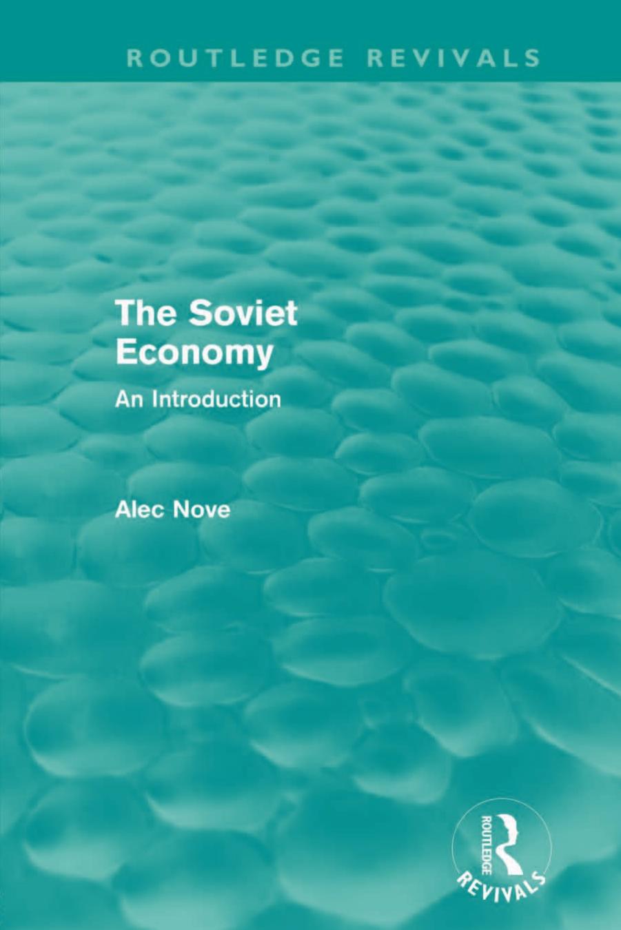 The Soviet Economy An Introduction Alec Nove