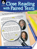 Close Reading With Paired Texts Level 5 Engaging Lessons To Improve Comprehension 1st Edition Lori Oczkus