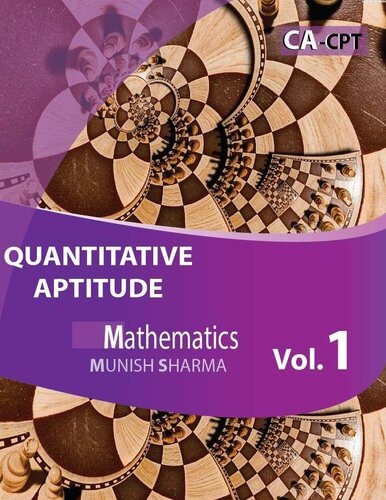 Cacpt Quantitative Aptitude Mathematics Volume1 Chapter1 Ratio Proportionindices And Logarithms Quantitative Aptitudemathematics Munish Sharma
