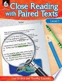 Close Reading With Paired Texts Level 1 Engaging Lessons To Improve Comprehension 1st Edition Lori Oczkus