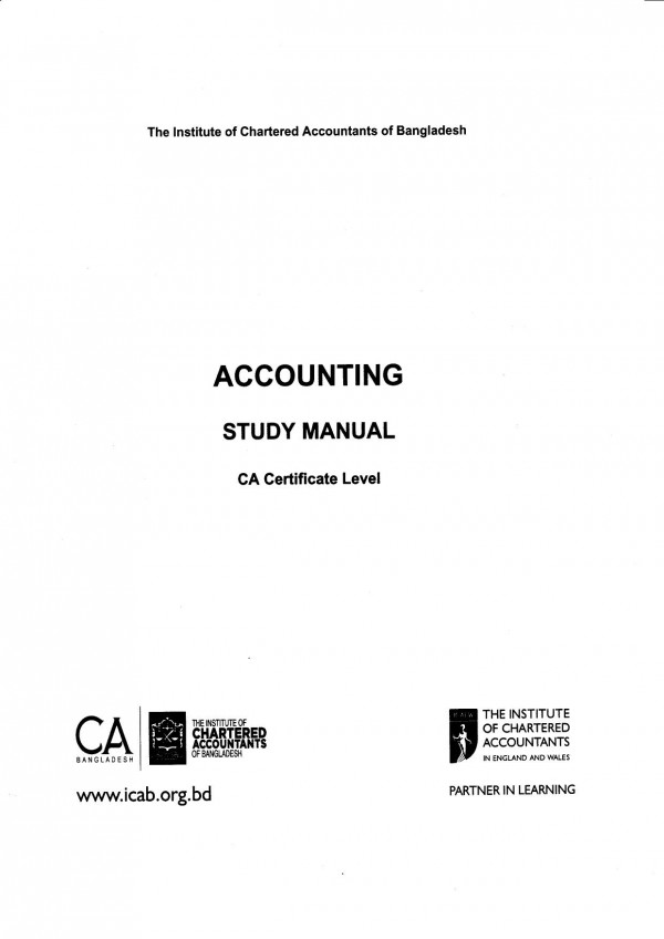 Accounting Manual Certificate Level Icab Icaew 2023 2023th Edition Icab