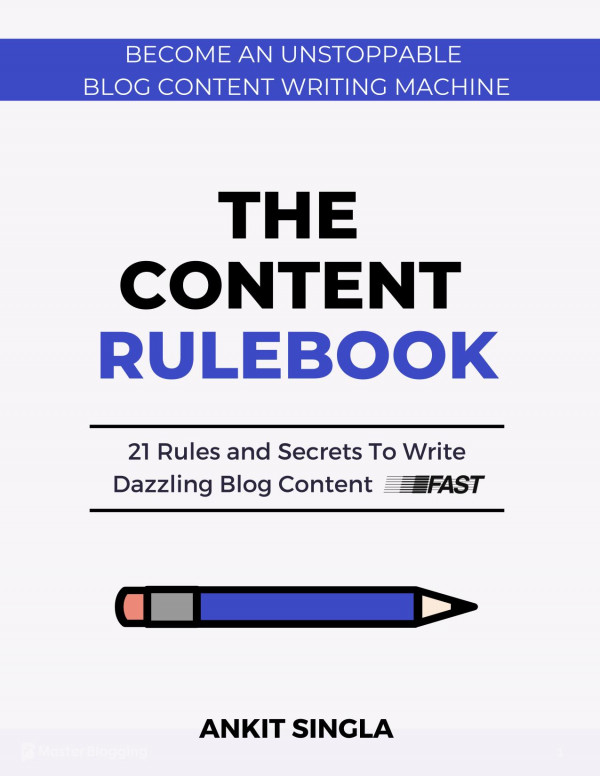 The Content Rulebook 1st Edition Ankit Singla