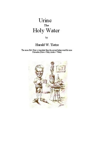Urine The Holy Water 3rd Edition Harald Tietze Linus Pauling