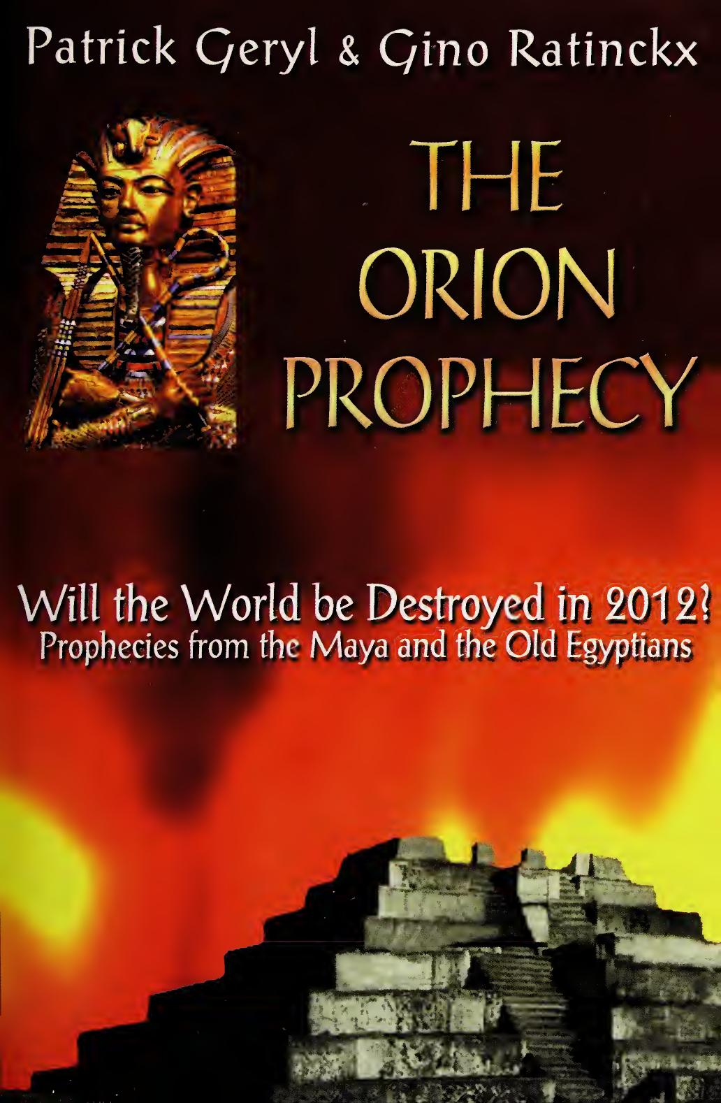 The Orion Prophecy Patrick Geryl