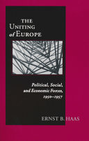 The Uniting Of Europe 3rd Edition Ernst B Haas