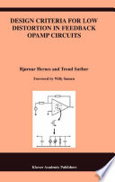 Design Criteria For Low Distortion In Feedback Opamp Circuits Bjrnar Hernes