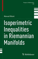 Isoperimetric Inequalities In Riemannian Manifolds Manuel Ritor