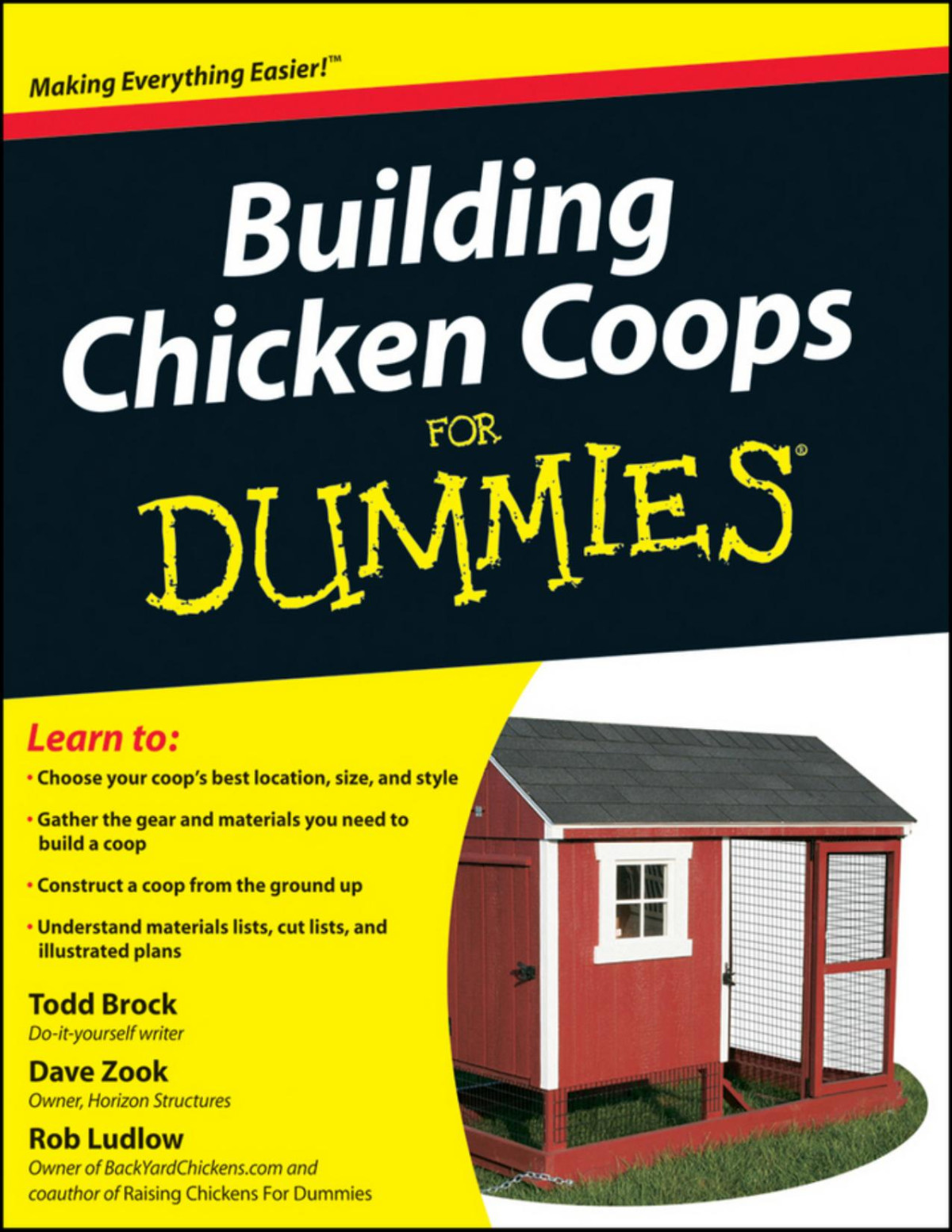 Building Chicken Coops For Dummies 1st Todd Brock