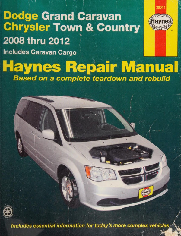Haynes Dodge Grand Caravan Chrysler Town Country Automotive Repair Manual Jeff Killingsworth