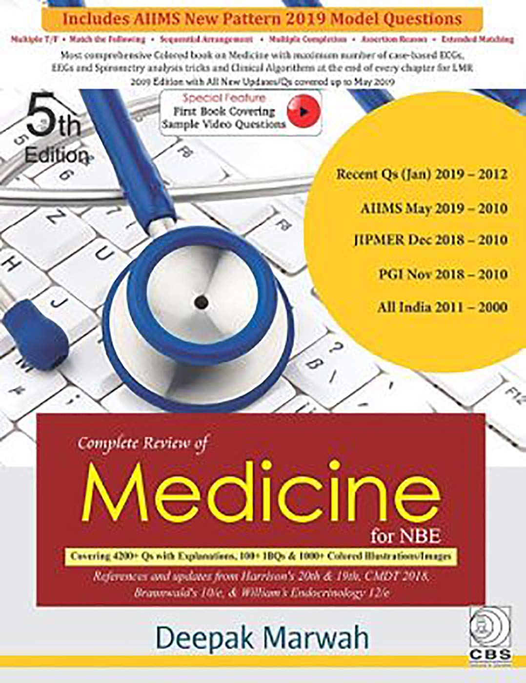 Complete Review Of Medicine For Nbe 5th Edition Dr Deepak Marwah