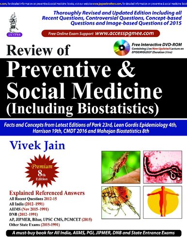 Review Of Preventive Social Medicine Including Biostatistics 8th Edition Vivek Jain