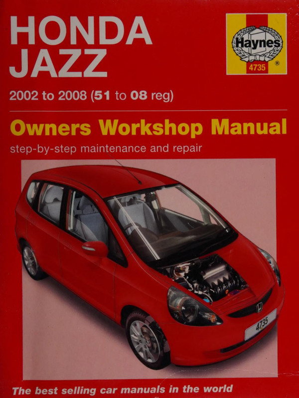 Haynes Honda Jazz 2002 To 2008 Owners Workshop Manual R M Jex
