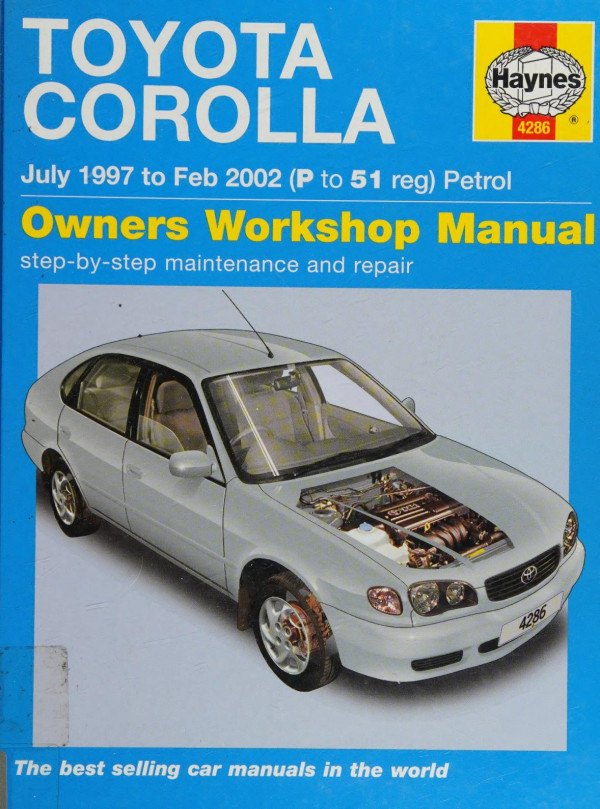 Haynes Toyota Corolla Owners Workshop Manual Martynn Randall