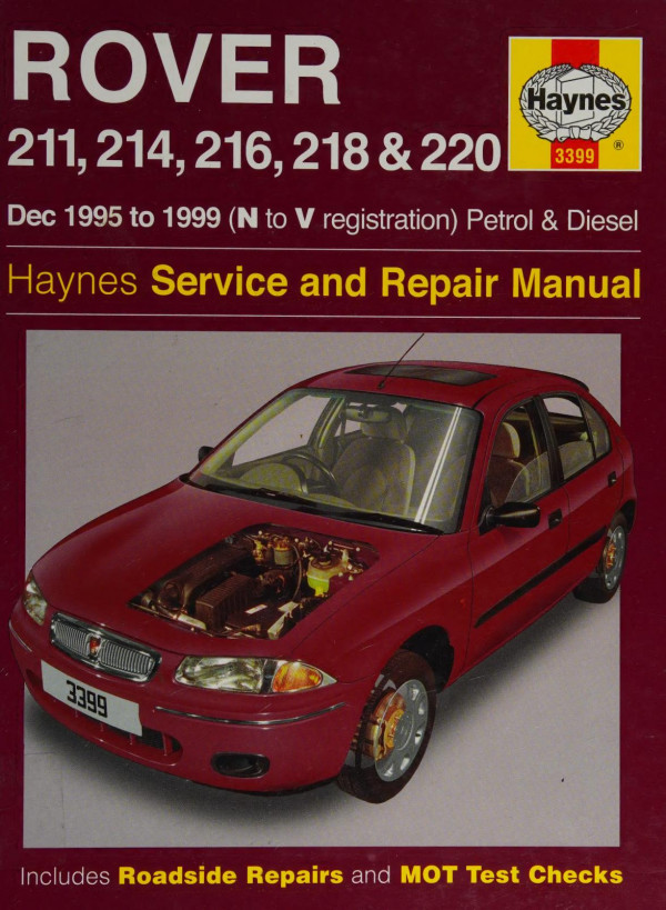Haynes Rover 200 Series Service And Repair Manual Spencer Drayton