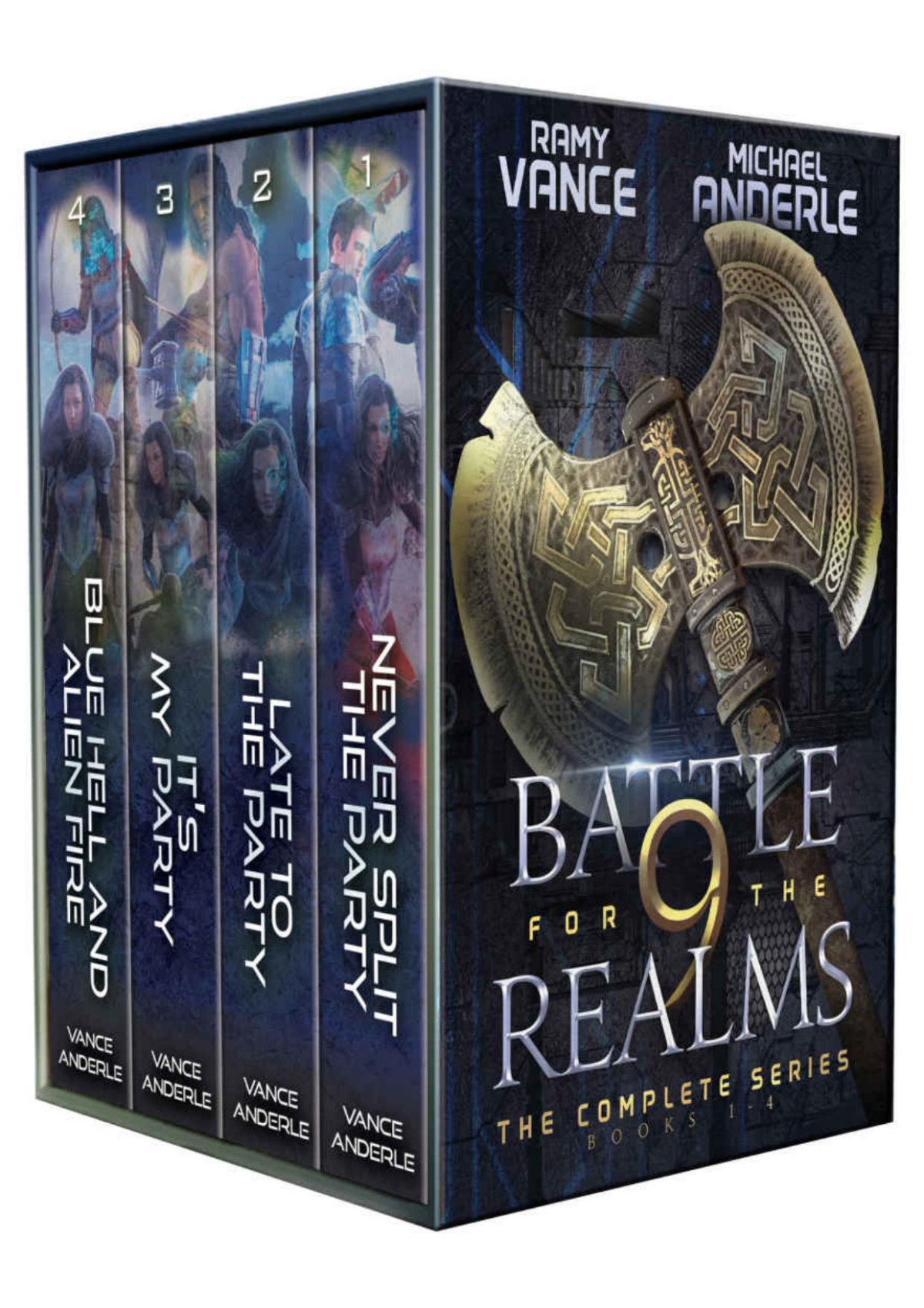 Battle For The Nine Realms Complete Series Boxed Set A Portal Gamelit Fantasy Ramy Vance Michael Anderle