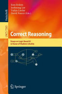 Correct Reasoning Essays On Logicbased Ai In Honor Of Vladimir Lifschitz Esra Erdem