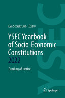 Ysec Yearbook Of Socioeconomic Constitutions 2022 Funding Of Justice Eva Storskrubb