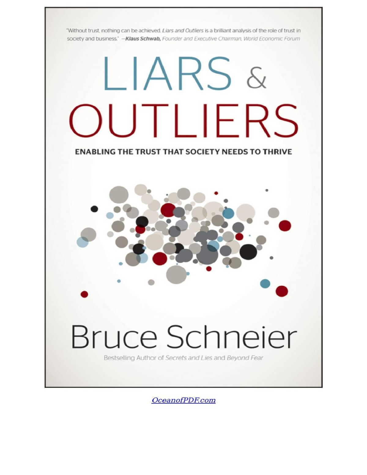 Liars And Outliers Bruce Schneier
