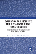 Evaluation For Inclusive And Sustainable Rural Transformation 1st Edition Oscar A Garca