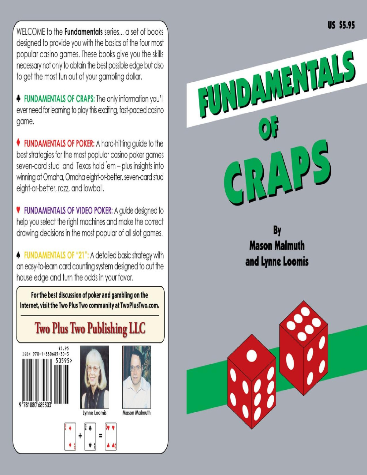 Fundamentals Of Craps Mason Malmuth Lynn Harold Loomis