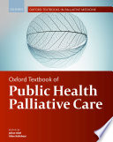 Oxford Textbook Of Public Health Palliative Care Julian Abel