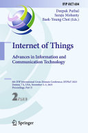 Internet Of Things Advances In Information And Communication Technology 6th Ifip International Crossdomain Conference Part 2 Deepak Puthal