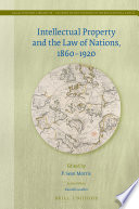 Intellectual Property And The Law Of Nations 18601920 P Sean Morris