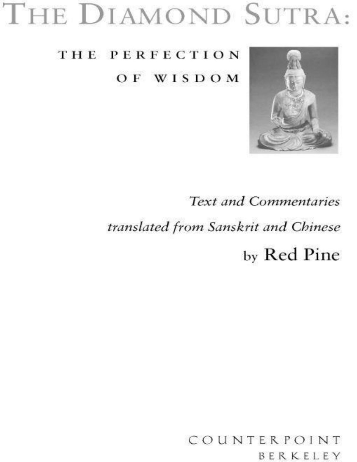 The Diamond Sutra Red Pine