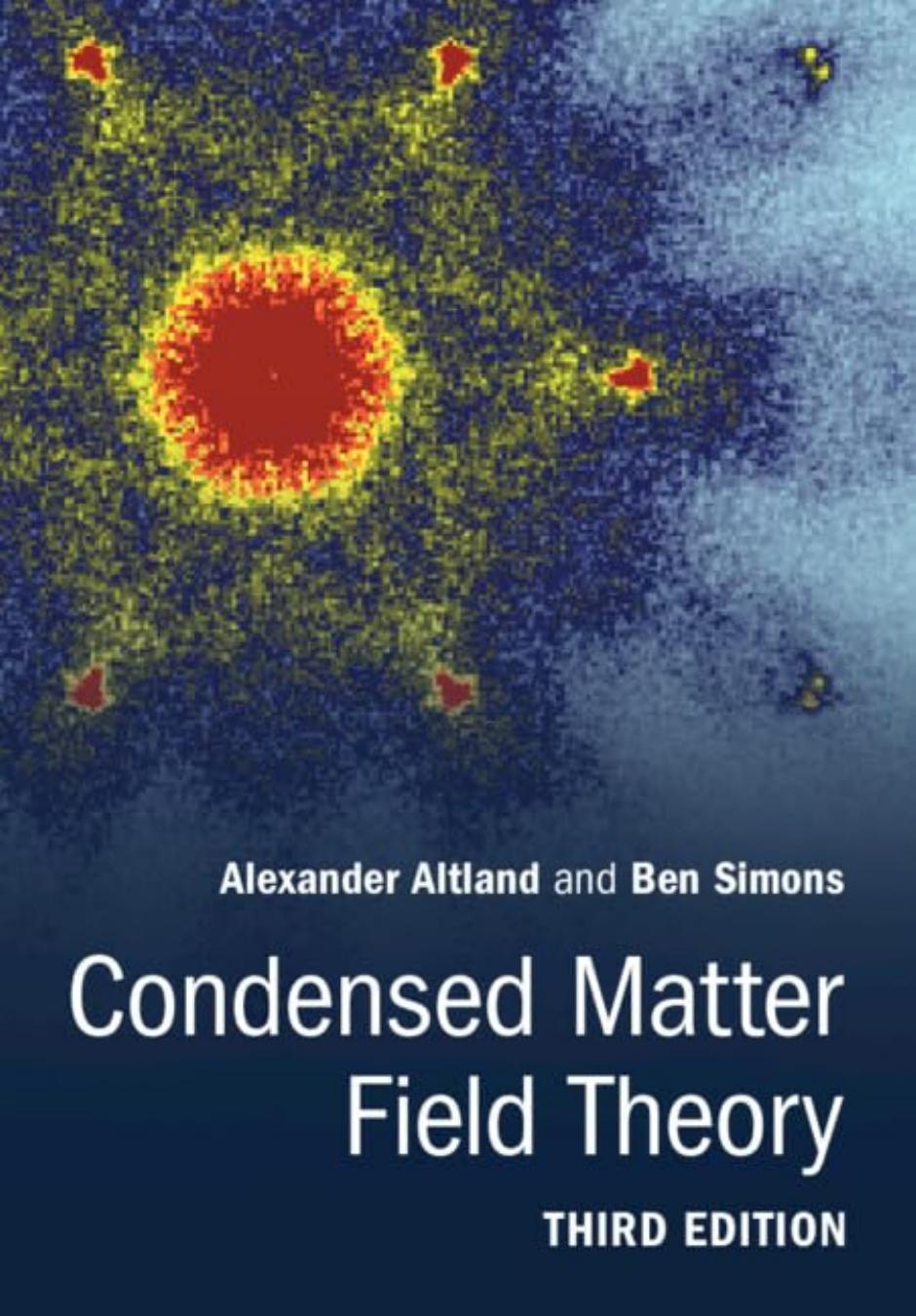 Condensed Matter Field Theory 3rd Edition Altland Alexander