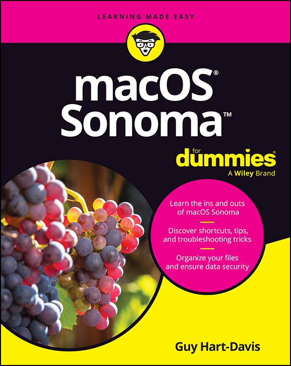 Macos Sonoma For Dummies 1st Guy Hartdavis
