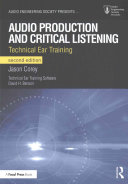 Audio Production And Critical Listening Technical Ear Training 2nd Edition Jason Andrew Corey